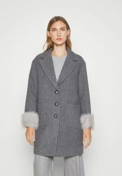 Maggi Car Coat Short With Cuffs - Halflange Jas - Grey -ONLY shop 058669f55a0b4693bd2ecfabcb02e08f