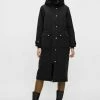 Object Objkatie Long Coat - Winterjas - Black -ONLY shop 0b3bf0fd79b84c3c9b77da22de54cd0e