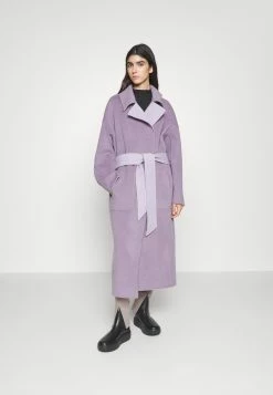 Calvin Klein Df Wool Reversible Wrap Coat - Mantel - Lilac Dusk / Purple Calla