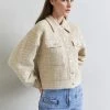 Sandro Cardi Coat Double Top Stitches - Lichte Jas - Beige -ONLY shop 0de23b58c77a4415832b5fec0998e4f6