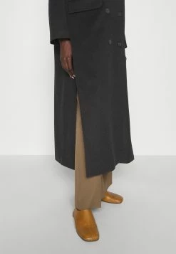 Materiel Maxi Coat Slits - Mantel - Deep Brown -ONLY shop 0df4a71af68e48a58b580fa26308b299