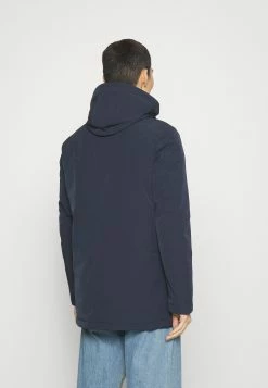 Blauer Long Jacket Coat Detachable Hoodie - Gewatteerde Jas - Blue -ONLY shop 0f62680a5926490c8e47d18614b916c2