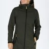 Softshell Coat W - Halflange Jas - Olive Melange -ONLY shop 10ef5b455ad04664a673937aa77d6ad4