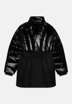 Calvin Klein Jeans Long Belted Puffer Coat - Winterjas - Black -ONLY shop 11530138fe6043bc9105a968c50fd9da
