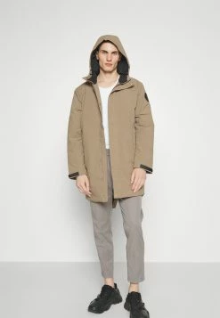 Les Deux Nigel Coat - Regenjas - Walnut -ONLY shop 12a40b55aeb34d459d55209d7a98640a