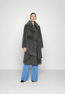Belted Coat - Winterjas - Dark Grey -ONLY shop 12d0028dc38444b9af84cc68ad22b20e