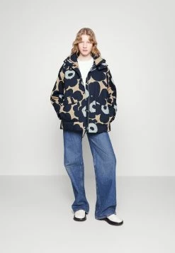 Marimekko Magna Unikko Coat - Parka - Dark Blue, Light Yellow 10 Marimekko Magna Unikko Coat - Parka - Dark Blue, Light Yellow -ONLY shop 14580dbc25264fe69e6f0e9d7ec941dd