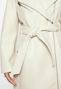 Vero Moda Petite Vmpop Biker Coat - Mantel - Oatmeal Melange -ONLY shop 155f79058f03411dac1c1d3d033222b9