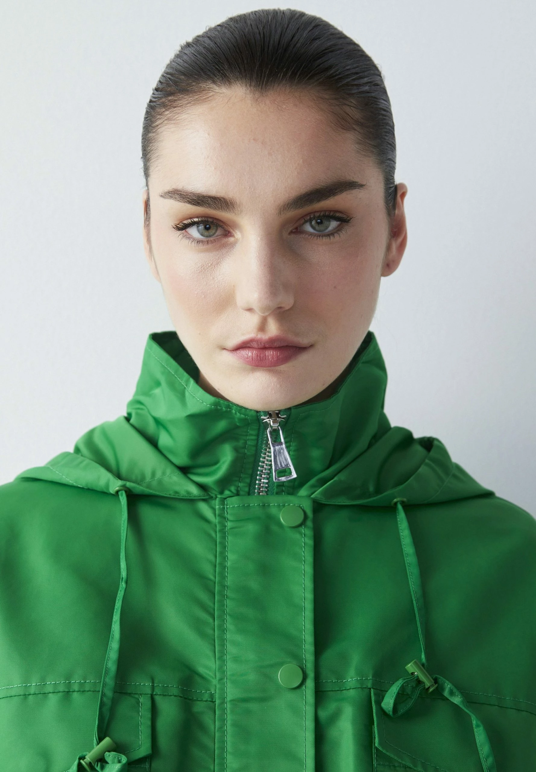 Ipekyol Relaxed Fit Adjustable Waist Coat With Windbreaker - Parka - Green 6 Ipekyol Relaxed Fit Adjustable Waist Coat With Windbreaker - Parka - Green - Afbeelding 4