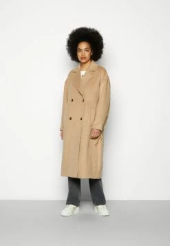 COLOURFUL REBEL Koko Fringe Coat - Mantel - Camel