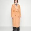 Calvin Klein Double Faced Oversized Wrap Coat - Mantel - Pale Terracotta