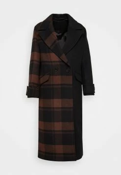 AllSaints Mabel Check Coat - Mantel - Brown -ONLY shop 16bdb60260d841abb973717b588588a2