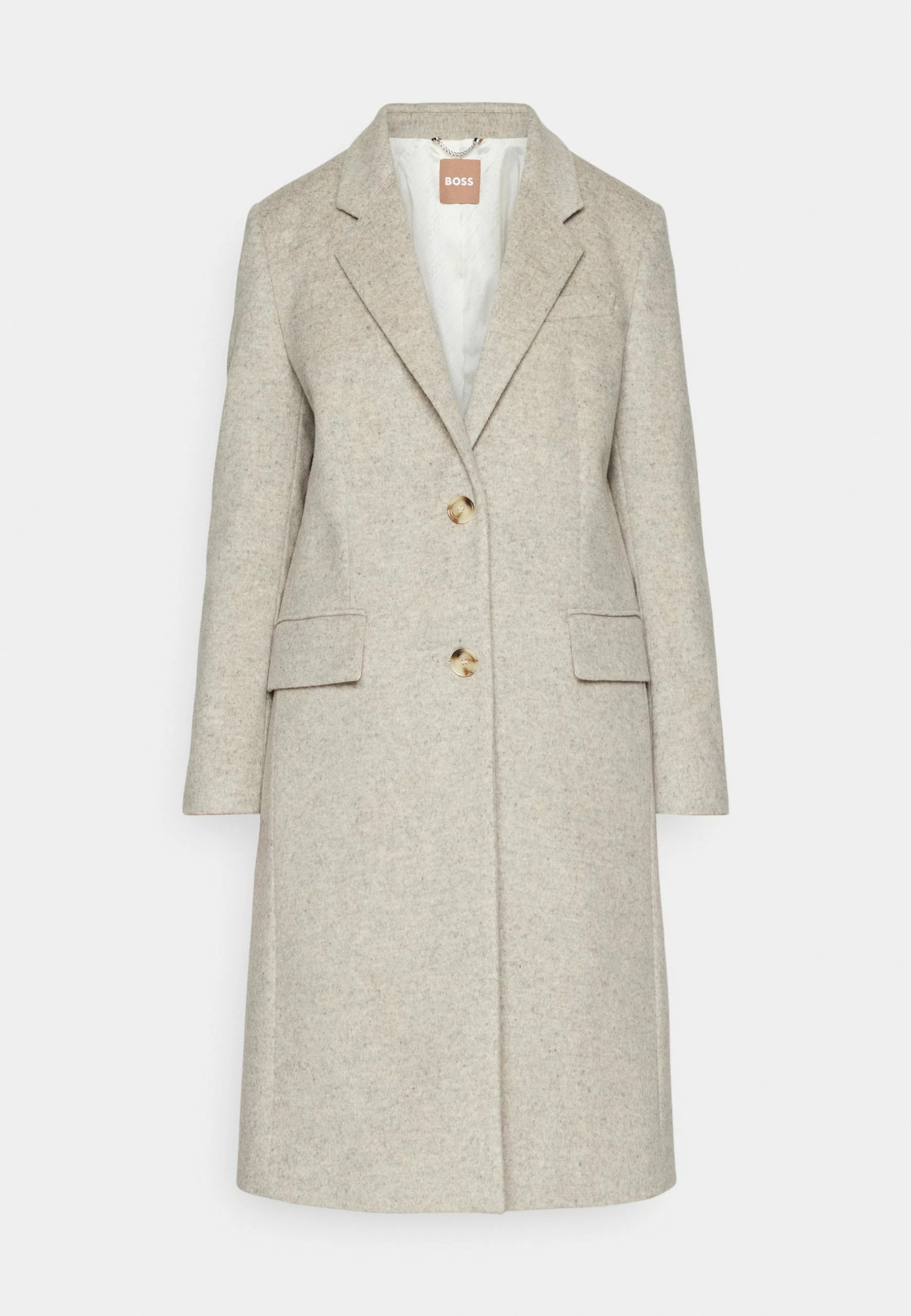 Boss Slim-Fit Coat In Virgin Wool And Cashmere - Mantel - Open White 9 Boss Slim-Fit Coat In Virgin Wool And Cashmere - Mantel - Open White - Afbeelding 7
