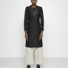 TWINSET Woven Coat - Mantel - Nero