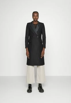 TWINSET Woven Coat - Mantel - Nero