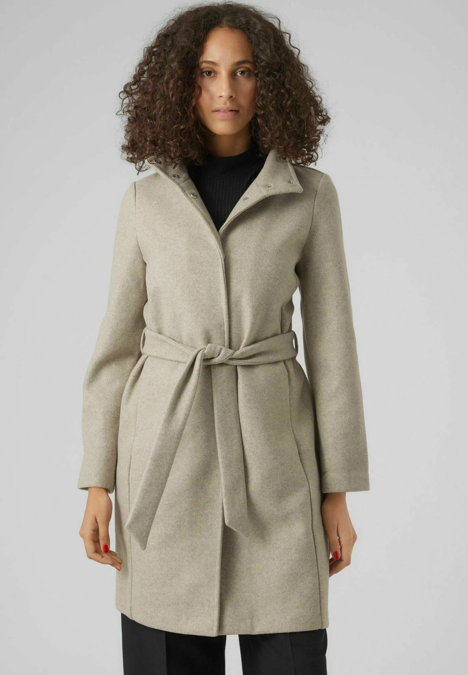 Vero Moda Vmpopally Coat - Mantel - Silver Mink 3 Vero Moda Vmpopally Coat - Mantel - Silver Mink