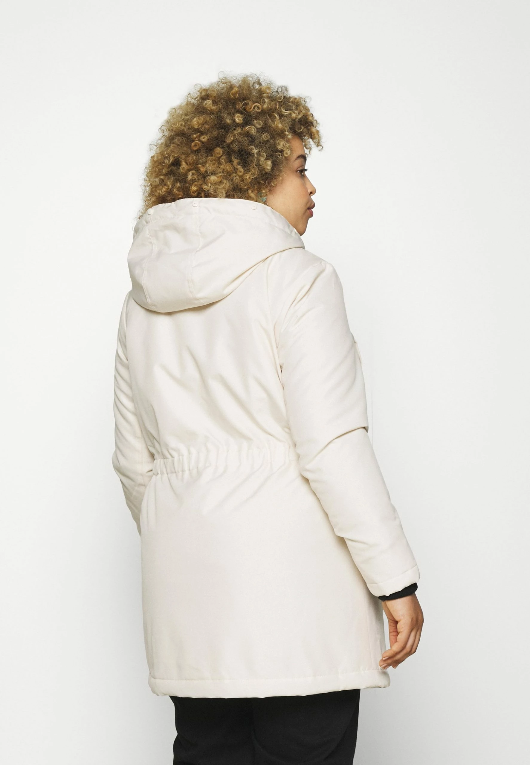 ONLY CARMAKOMA Carirena Coat - Winterjas - Eggnog 6 ONLY CARMAKOMA Carirena Coat - Winterjas - Eggnog - Afbeelding 4