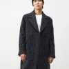 J.Lindeberg Duggie Double Breasted Coat - Mantel - Black Melange -ONLY shop 1ec59ee13a9541d291706aaec848ce54