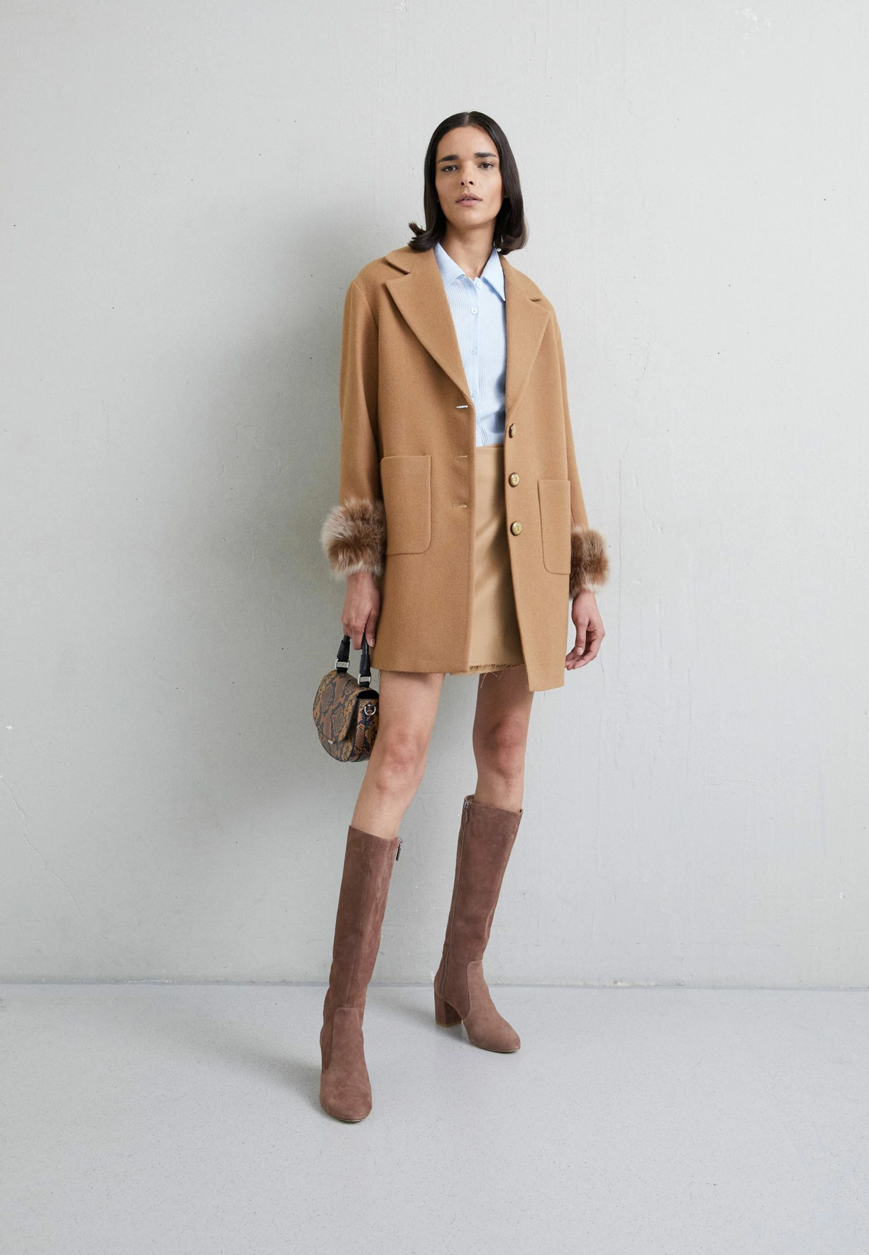 Maggi Car Coat Short With Cuffs - Halflange Jas - Honey/Camel 4 Maggi Car Coat Short With Cuffs - Halflange Jas - Honey/Camel - Afbeelding 2