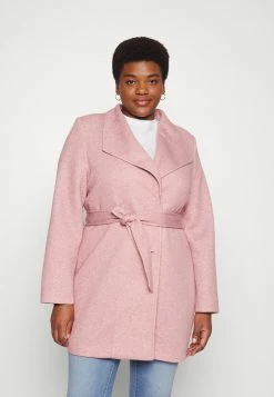 Vero Moda Curve Vmverodonavivian Coat Curve - Mantel - Nostalgia Rose/Melange