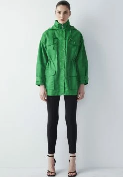 Ipekyol Relaxed Fit Adjustable Waist Coat With Windbreaker - Parka - Green 13 Ipekyol Relaxed Fit Adjustable Waist Coat With Windbreaker - Parka - Green -ONLY shop 246d50cce5f24aa78814e4e044b18dfa