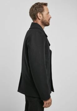 Brandit Pea Coat - Jas - Black -ONLY shop 2965e9321f504e7d941ac320a3547143