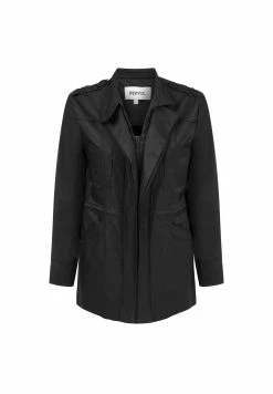 Ipekyol Regular Fit Stand-Up Collar Coat With Accentuated Waist - Parka - Black -ONLY shop 2d541d0ec7324f00a81f05cfd4fdc07d