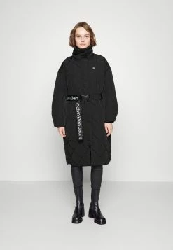 Calvin Klein Jeans Belted Quilted Coat - Winterjas - Black
