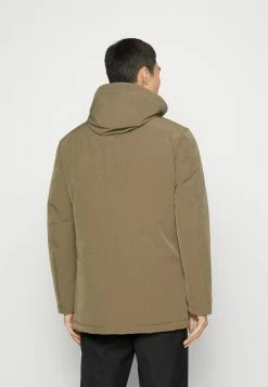 Blauer Long Jacket Coat Detachable Hoodie - Gewatteerde Jas - Olive -ONLY shop 3462480daf804d3c85c7883dc0d0d96d
