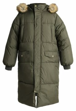 Ladies Oversize Puffer Coat - Winterjas - Darkolive/Beige -ONLY shop 35918b4f6d8042a1babf8b0b911f7a15