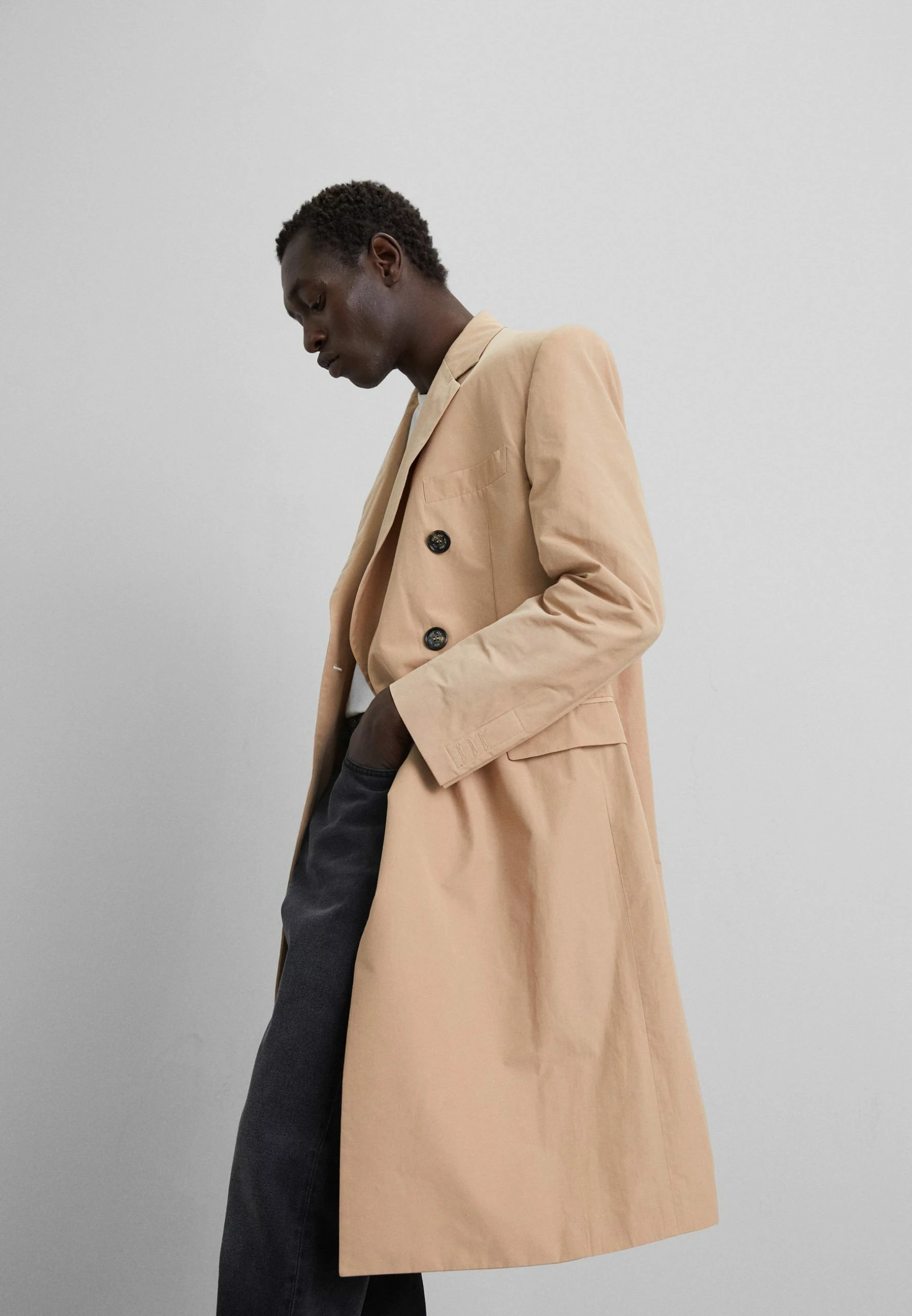 424 Cappotto Uomo Mens Coat - Mantel - Beige 5 424 Cappotto Uomo Mens Coat - Mantel - Beige - Afbeelding 3