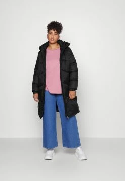 Vero Moda Curve Vmuppsala Coat- Mantel - Black -ONLY shop 394f0b0ced214d71a0d02ceafb2dcd95