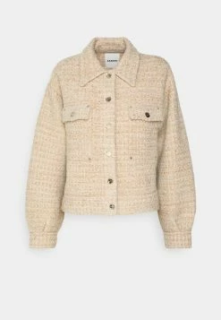 Sandro Cardi Coat Double Top Stitches - Lichte Jas - Beige -ONLY shop 3ac9b199662a42039d88ed27be54cb9c