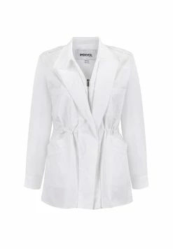 Ipekyol Regular Fit Stand-Up Collar Coat With Accentuated Waist - Parka - White -ONLY shop 3b101014be71461b92e32bf5a3180ba9