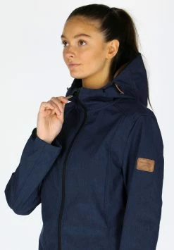 Softshell Coat W - Halflange Jas - Navy Melange -ONLY shop 3c965cff26324361a9d90fc5d4bc94bf