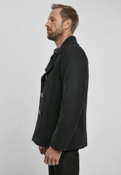 Brandit Pea Coat - Jas - Black -ONLY shop 3cb1784ae345421b99f9fa7d76b87b0f