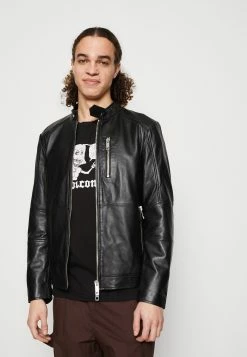 Antony Morato Coat Slim Fit - Leren Jas - Black 11 Antony Morato Coat Slim Fit - Leren Jas - Black -ONLY shop 3f5628f8478242ffbd65c5bd70480b54