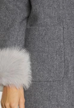 Maggi Car Coat Short With Cuffs - Halflange Jas - Grey -ONLY shop 43019b9f928a4608a366e9731a58674e