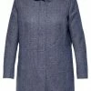 ONLY CARMAKOMA Carsedona Light Coat - Halflange Jas - Maritime Blue -ONLY shop 436aa5cada4944b4a5952ffa69e9b56d