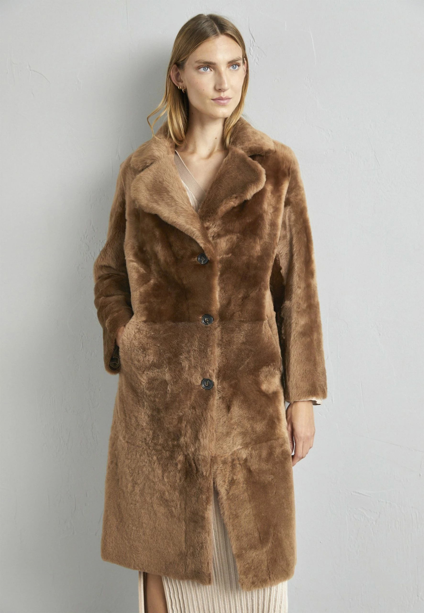 Rue Reversalble Coat - Mantel - Honey Silky 3 Rue Reversalble Coat - Mantel - Honey Silky
