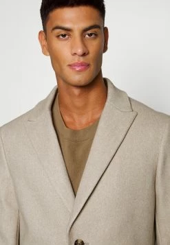 Stretch Comfort Coat - Mantel - Beige -ONLY shop 459560c006a84f7d9648c9a01db2f790