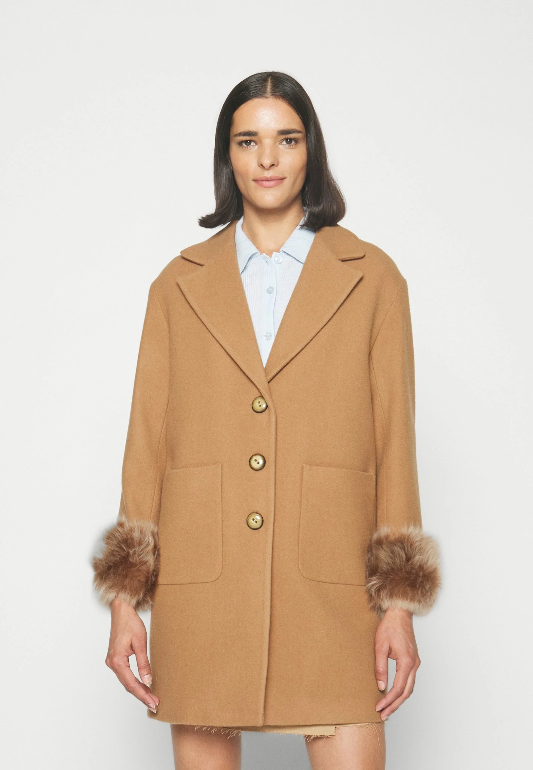 Maggi Car Coat Short With Cuffs - Halflange Jas - Honey/Camel 5 Maggi Car Coat Short With Cuffs - Halflange Jas - Honey/Camel - Afbeelding 3