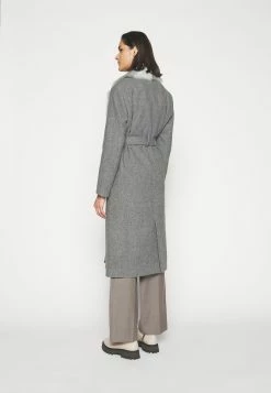 Jenni Coat With Collar - Mantel - Grey -ONLY shop 467b19c00e5b4278b03df120310b0aba