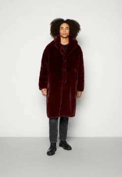 WEEKDAY Albin Coat Unisex - Winterjas - Deep Winered
