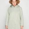ONLY CARMAKOMA Carsedona Light Coat - Halflange Jas - Light Green -ONLY shop 481fdf39e15f479ea2efbd5fee341229