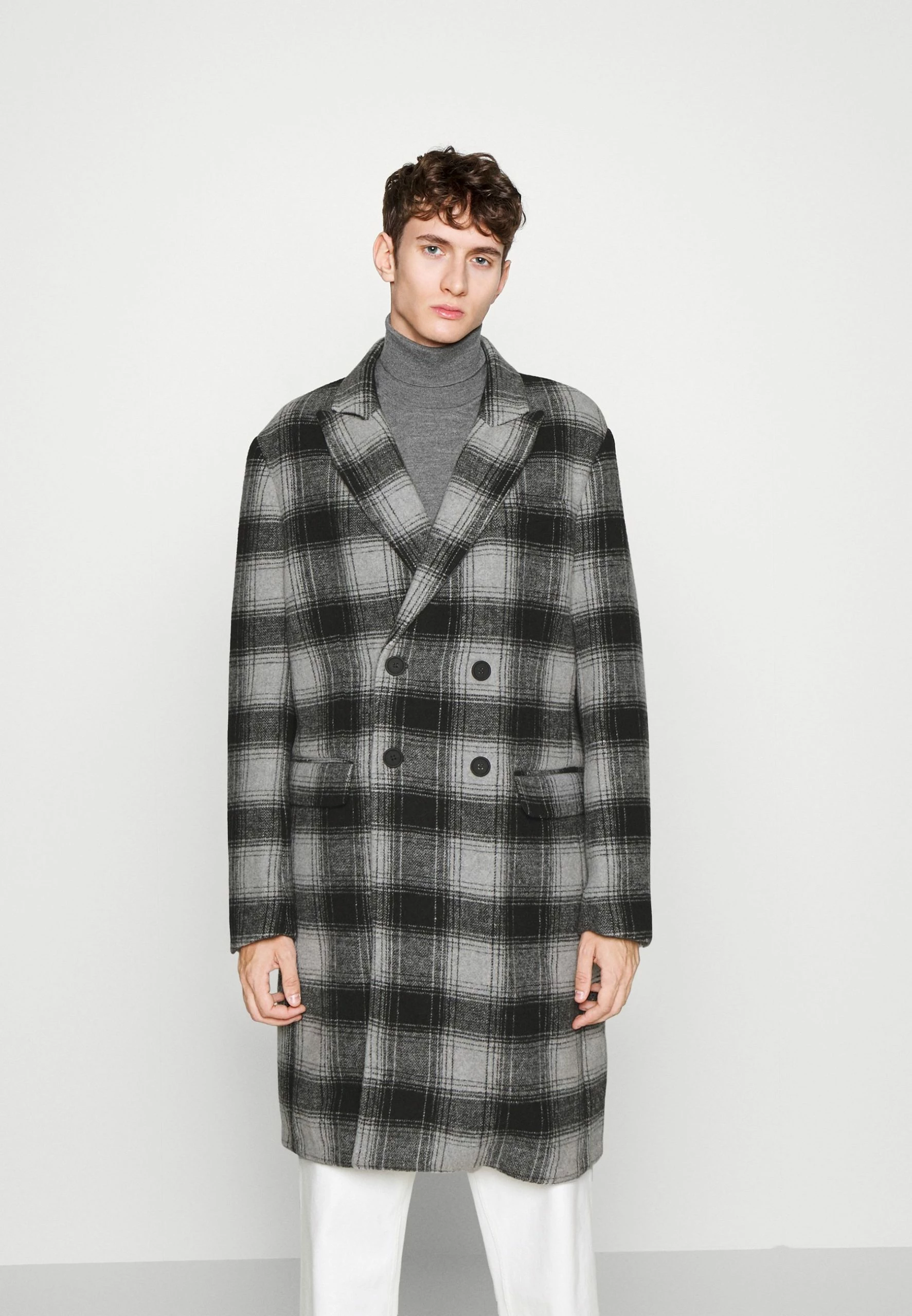 Selected Homme Slhspyrowool Coat - Mantel - Grey 3 Selected Homme Slhspyrowool Coat - Mantel - Grey