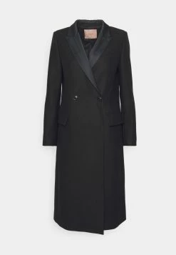 TWINSET Woven Coat - Mantel - Nero -ONLY shop 4b686b5e35b74f95a78e19053e57a8ed