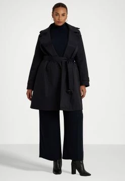 Lined Coat - Trenchcoat - Dark Navy -ONLY shop 506fbdef29cf41d2899c6b76a3b0507e