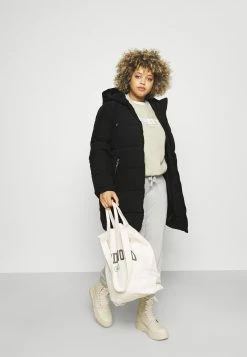 ONLY CARMAKOMA Cardolly Long Puffer Coat Cc Otw - Winterjas - Black -ONLY shop 520fd16477ec4a08b897abe1586bf3c9