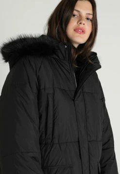 Ladies Oversize Coat - Winterjas - Black/Black -ONLY shop 5301767b0dc94c6783478fd55f3214bf